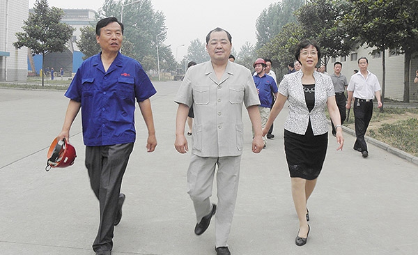 原河南省副省長劉新民-鄭州市委常委、組織部長高建慧在公司視察工作